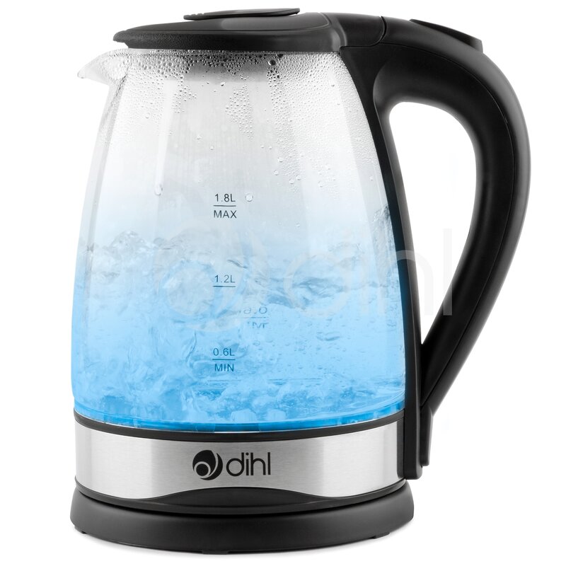 Dihl LED Illuminated 1.8L Glass Electric Kettle & Reviews | Wayfair.co.uk